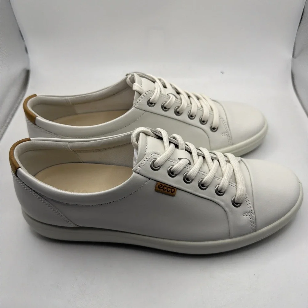 Ecco Women's Soft 7W White Lace Up Sneakers 43000301007. EU 38 US 7-7.5 New